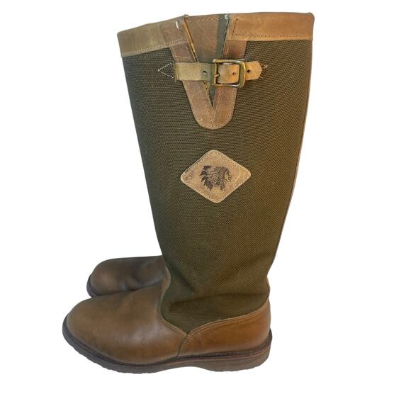 Chippewa Vipercloth Snake Boots Size 10.5 D 23907 Made in USA Lined Vibram main image 14